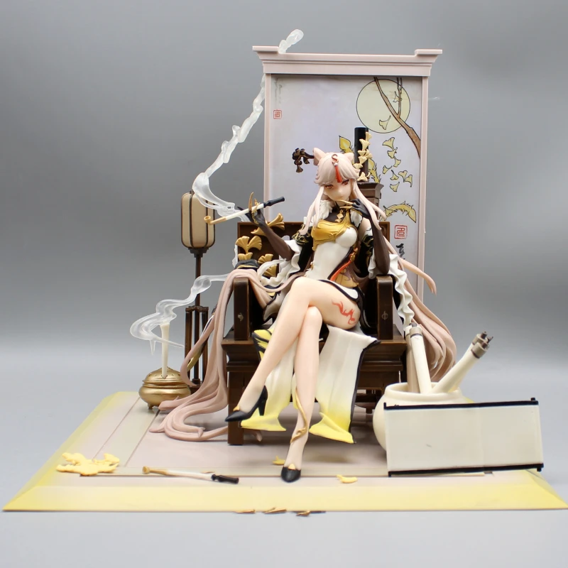 Genshin Impact Ningguang Anime Figures Garage Kit Game Peripheral Two-dimensional Beauty Girl Action Figure Collection Model Toy