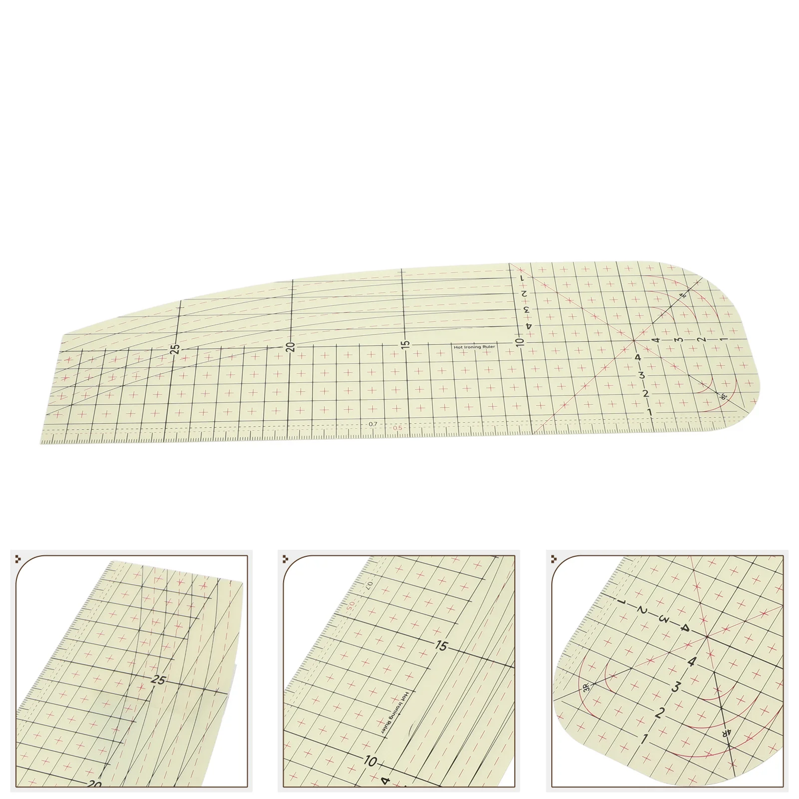 مسطرة كي متعددة الوظائف مقاومة للحرارة لمشاريع الخياطة الدقيقة ملحقات الهيمينغ واللحف مسطرة الكي #2