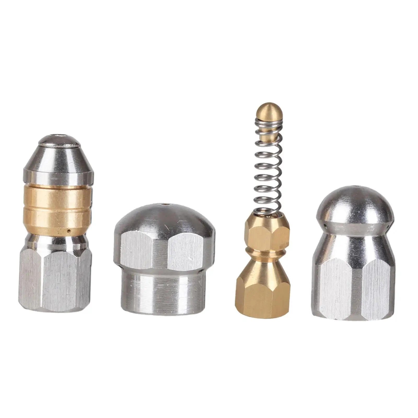 High Pressure Hose Spray Nozzle Stainless Steel Drain Cleaner for Washing Machine Washing Kitchen Sink