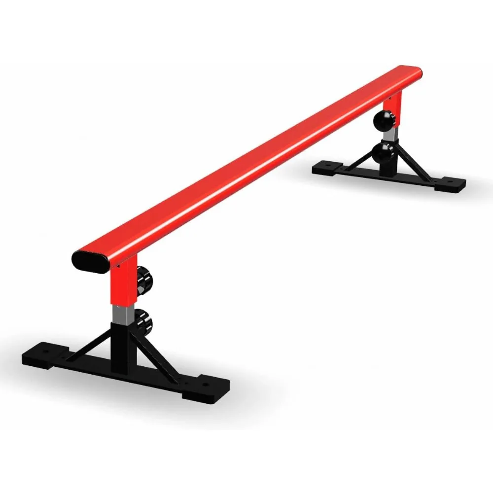 

Professional Skatepark 71.5" Solid Grind Rail - Height Adjustability: 9" - 19" H - Portable, Extendable, Durable