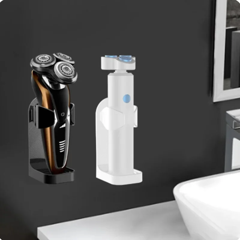 Razor Holder Non Punching Shaver Holder Electric Toothbrush Rack Facial Cleanser Organizer Bathroom Accessories