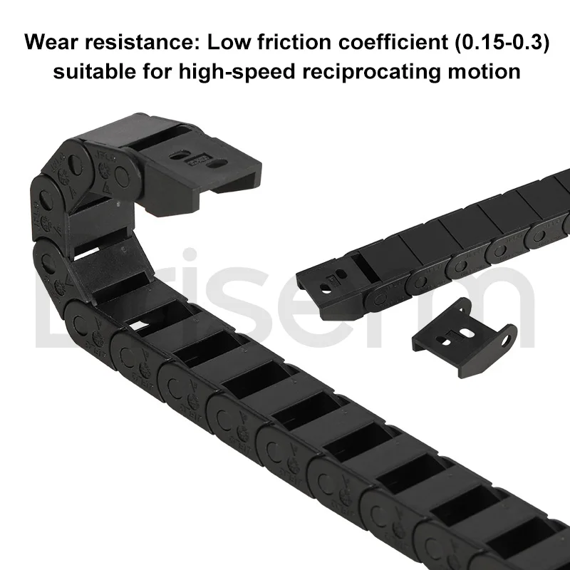 Cable Chains 7x7 10x15 10x10 10x20 15x20 15x30 15x40 R18 R28 R38 Bridge Type Non-Opening Plastic Towline Transmission Drag Chain