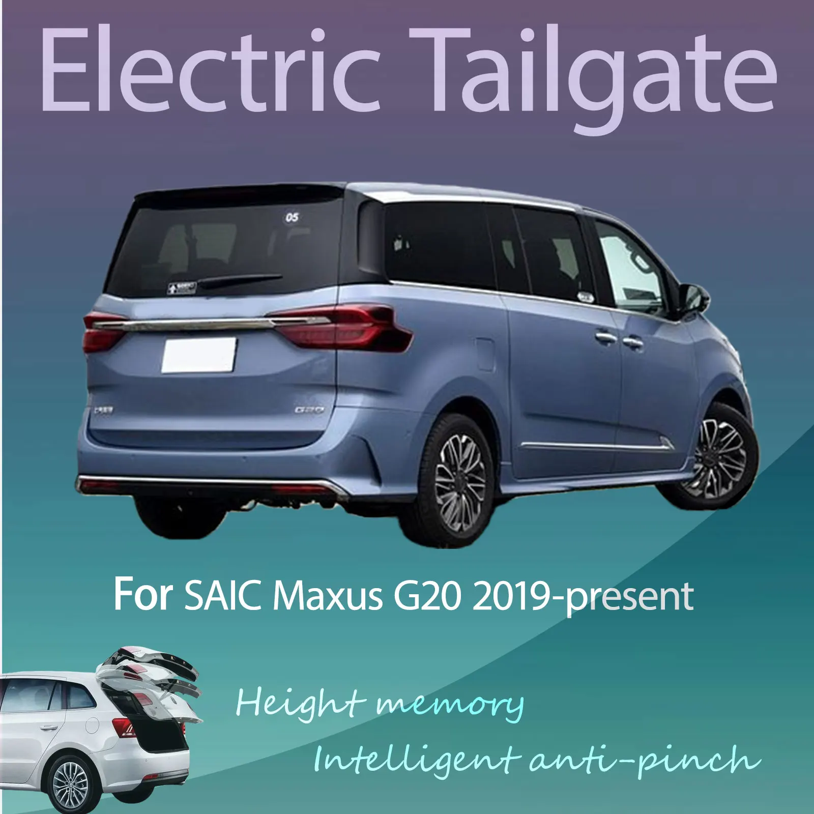 For SAIC Maxus G20 2019-present Electric Tailgate with Sensor Trunk Anti-pinch Memory Height Intelligent Operation