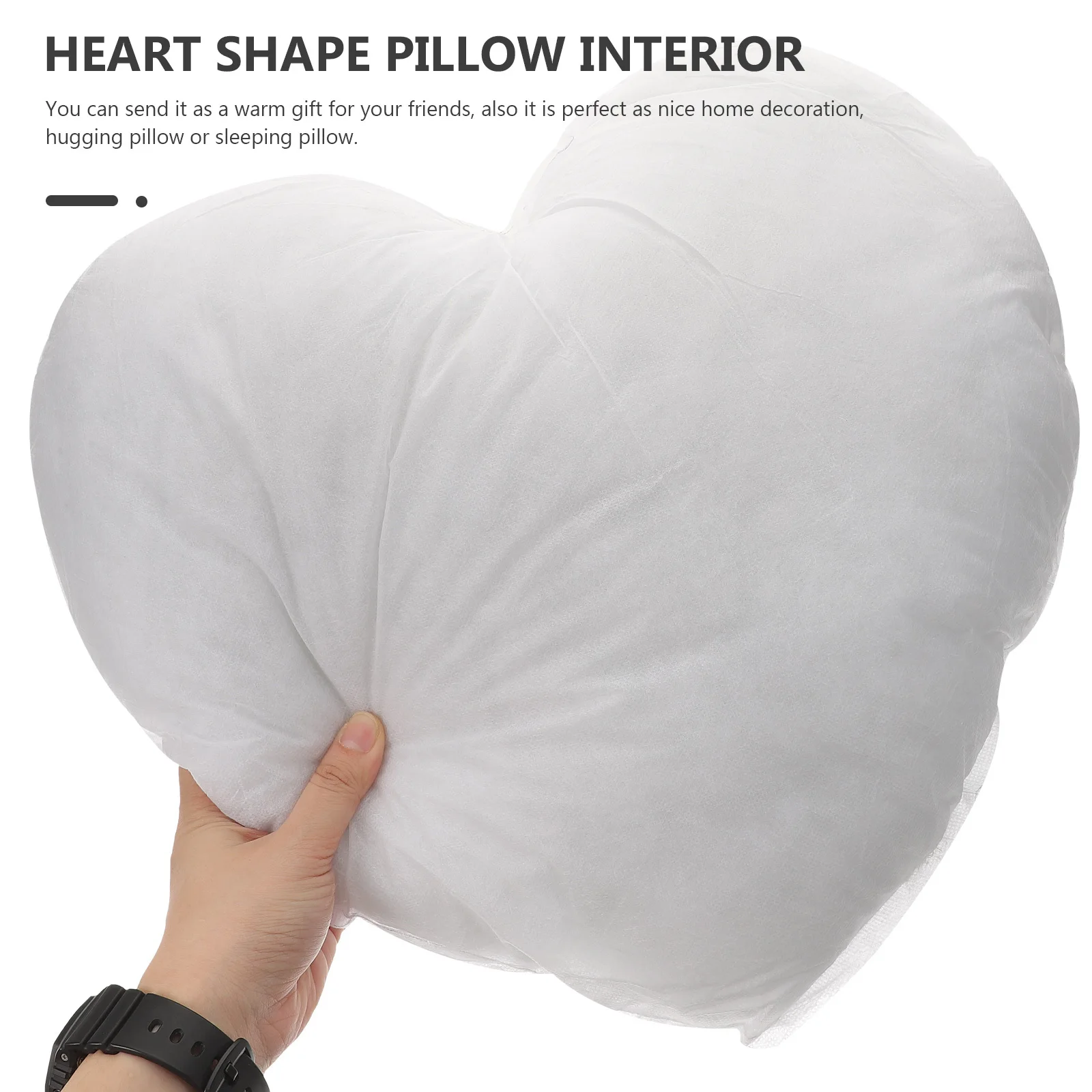 

Heart Shaped Pillow Insert 18 Inch Decorative Cushion Filler for Sofa Bedroom Comfortable Throw Pillow Inner for Home Decoration