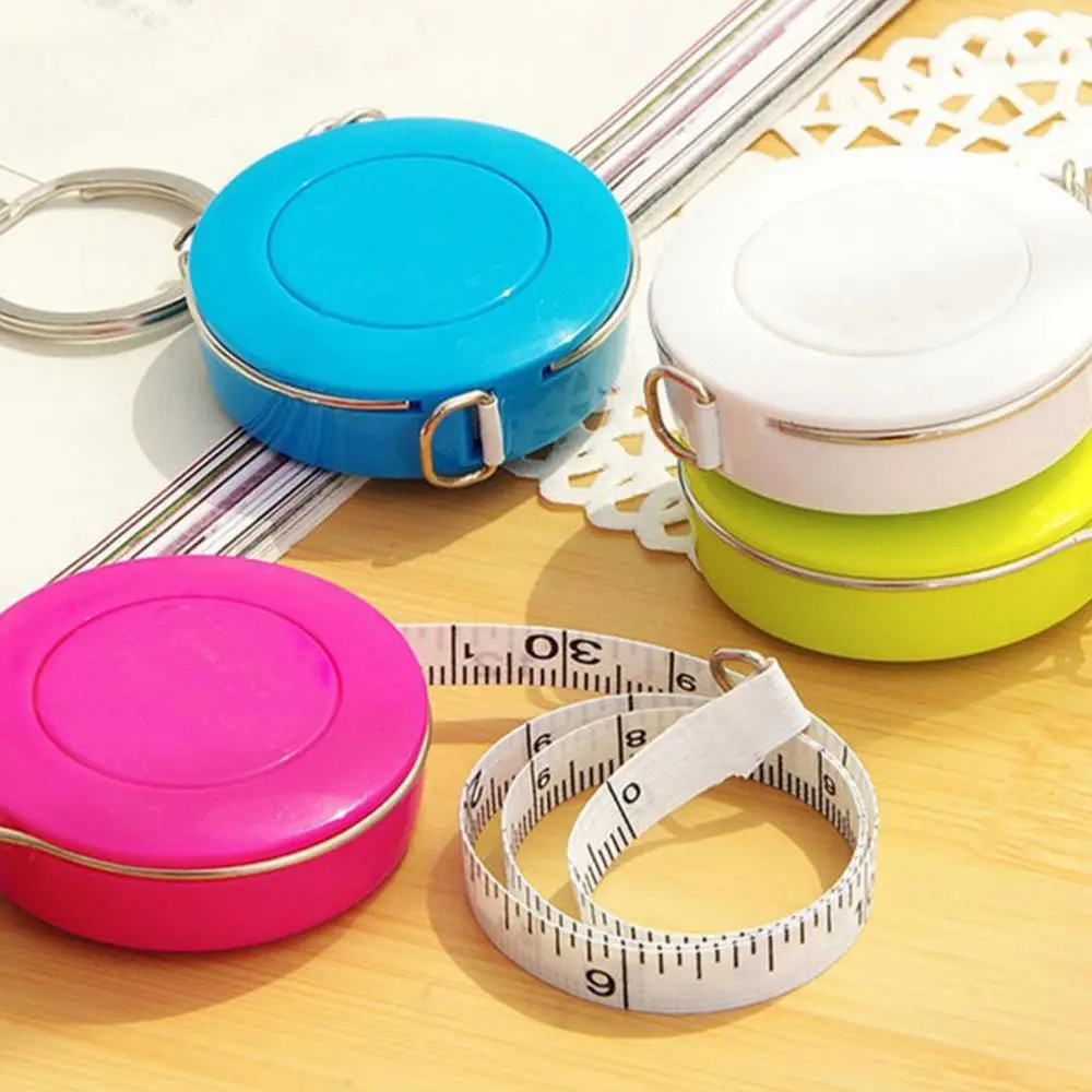 Delicate Quantity 1.5 Meters Clothing Size Tape Measure Candy Color Keychain Tape Measure