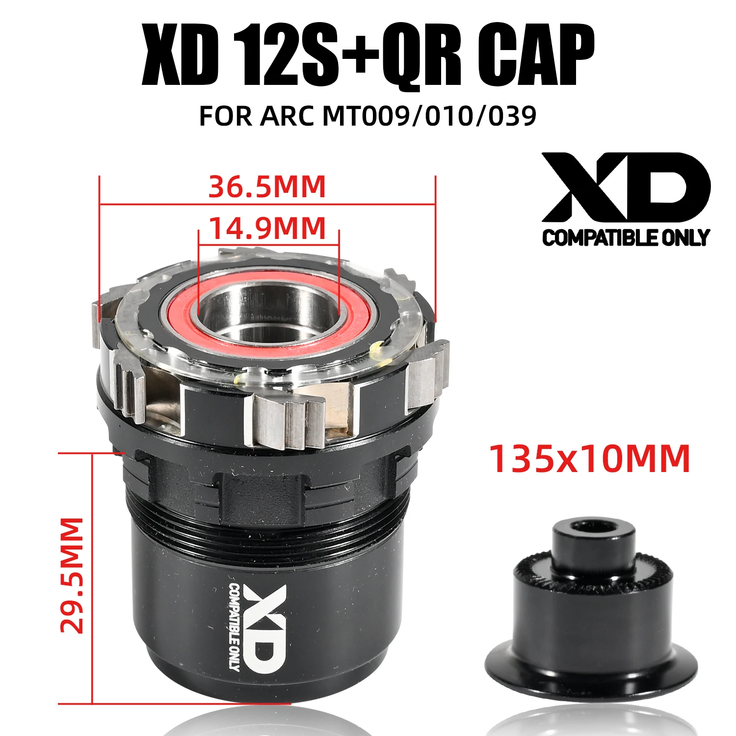 ARC Freehub Adapter 010 009 005 006 039 QR conversion Thru cap for 8 9 10 11 12Speed repair parts 100x9 135x10 142x12 100x15MM