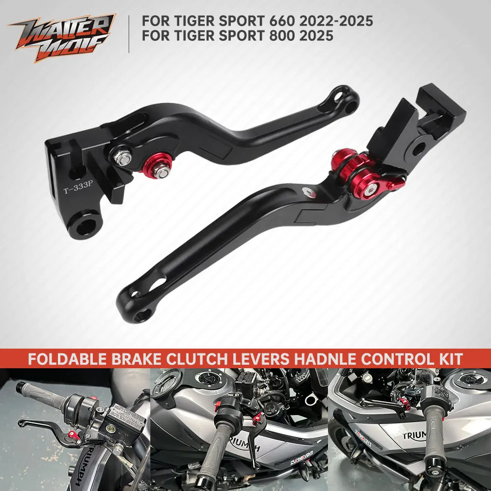 

2022-2025 For Tiger Sport 800 660 Folding Adjustable Brake Levers Clutch Lever Handle Control Kit Brake Clutch Lever Tigersport