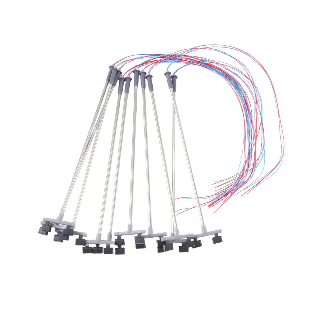 FZFZ 10Pcs 2Led 가로등 1:100 Ho 스케일 가로등 풍경 미니 가로등 모래 테이블 모델 2