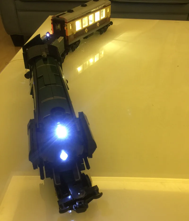 Kyglaring Led Lighting Set DIY Toys For 10194 And 21005 Emerald Night Series Train (Not Included The Model)