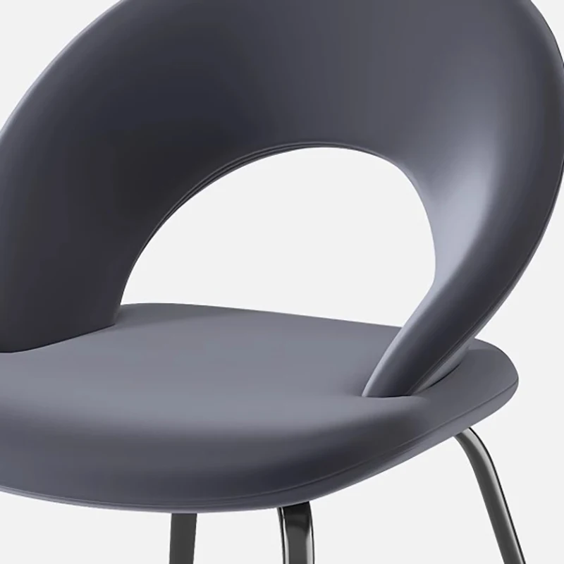 

Черный винтажный обеденный стул, скандинавский эстетический компактный модный обеденный стул, минималистичный декор, дизайн шезлонга, мебель для дома