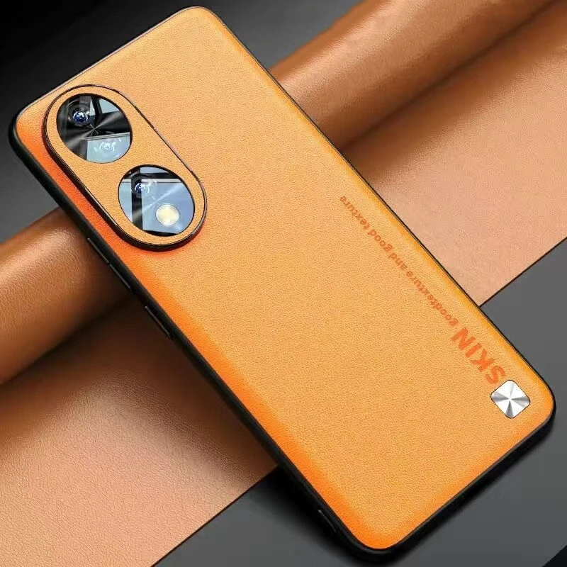 Luxury Leather Case For Honor 90 Shockproof Silicone Bumper Camera Protection Stylish Cover Capa Funda Coque REA-AN00