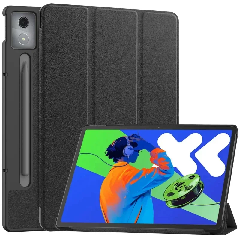 Tablet Case For Lenovo Xiaoxin Pad Pro 12.7 TB375FC Tri-Fold Stand Sleep Case