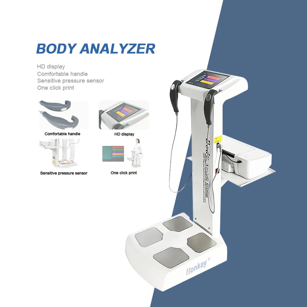 Professional Intelligent Human Body Fat Scale Element Health Analyzer Machine with Printer Body Composition Analysis Device