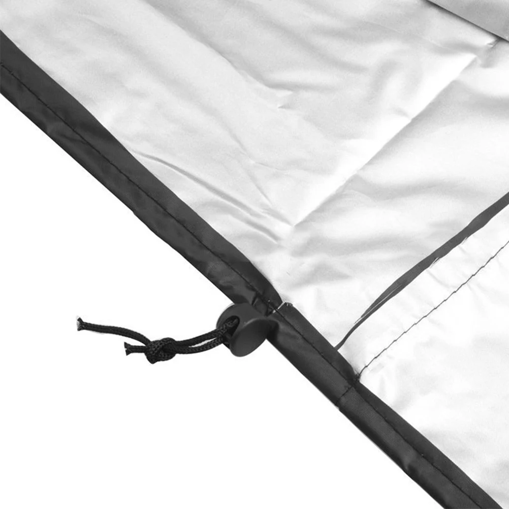 

Sunproof Rainproof Mower Cover Lawn Mower Protective Cover Foldable Dustproof Outdoor Gas Electric Compatible Black Garden Tool