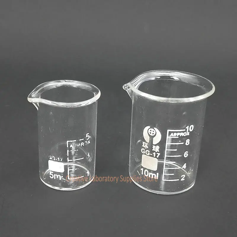 Different Sets Laboratory Borosilicate GLass beaker Scaled Measuring Cup Heat-resist Glass chemical container