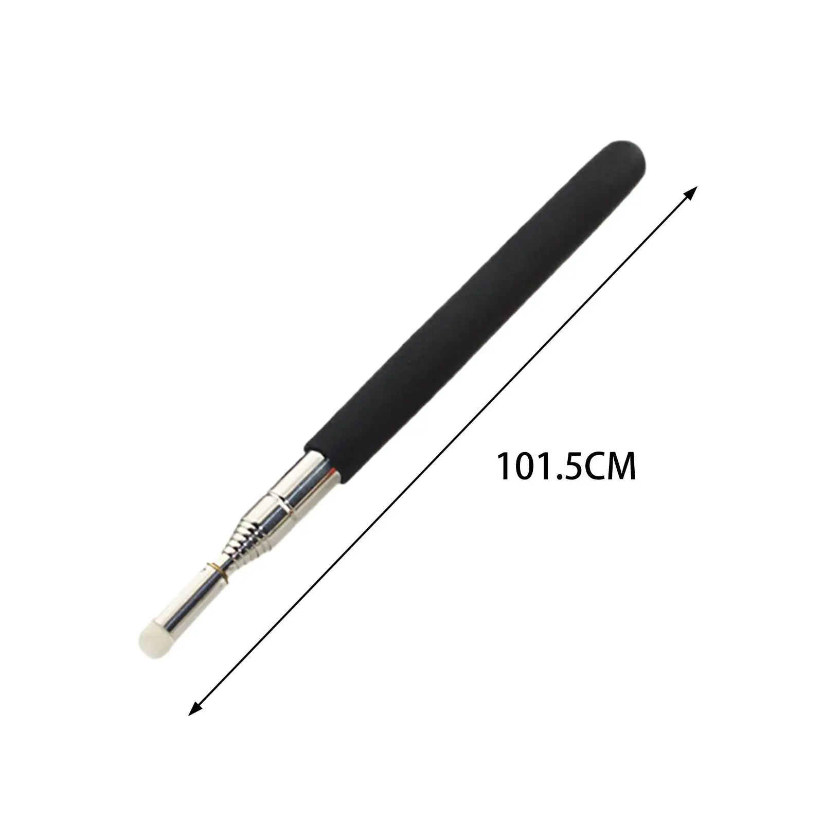 Extendable Teaching Pointer Retractable Felt Head Whiteboard Pointer Classroom Stainless Steel for Education