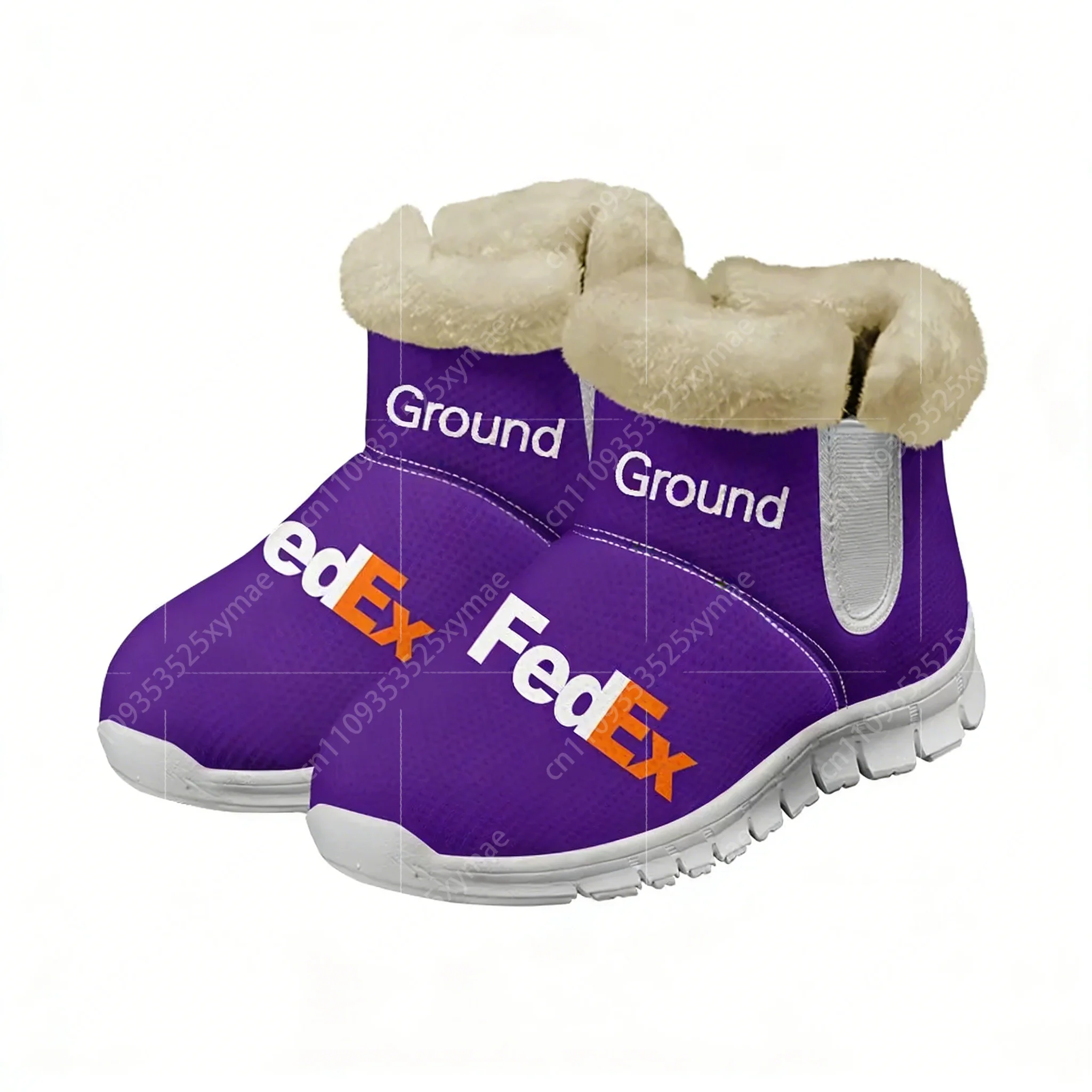 

FedEx Snow Boots Mens Womens Jungle Same Color Shoes Keep Warm American Express Casual Lightweight Plush Thickened Sneakers