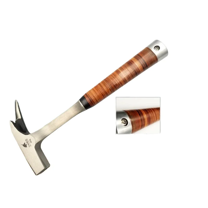 Single-angle hammer, shock-proof square-head hammer, cowhide handle, strong magnetic sweat-absorbing hammer, 45# tool steel