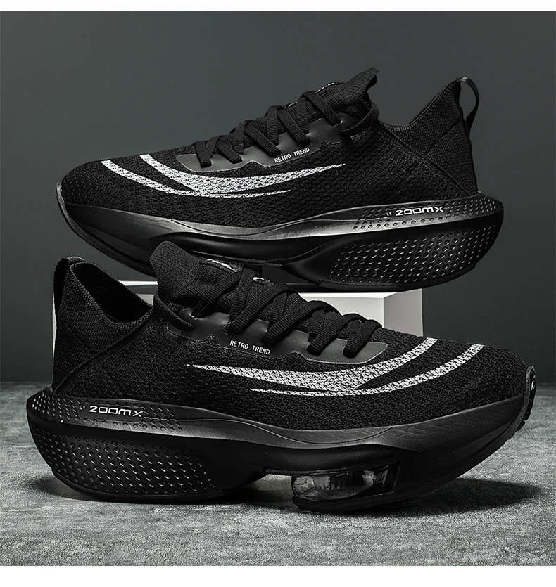 Running Shoes Air Cushion Speciality Marathon Men Sports Breathable Lightweight Women's Comfortable Athletic Nonskid Sneakers