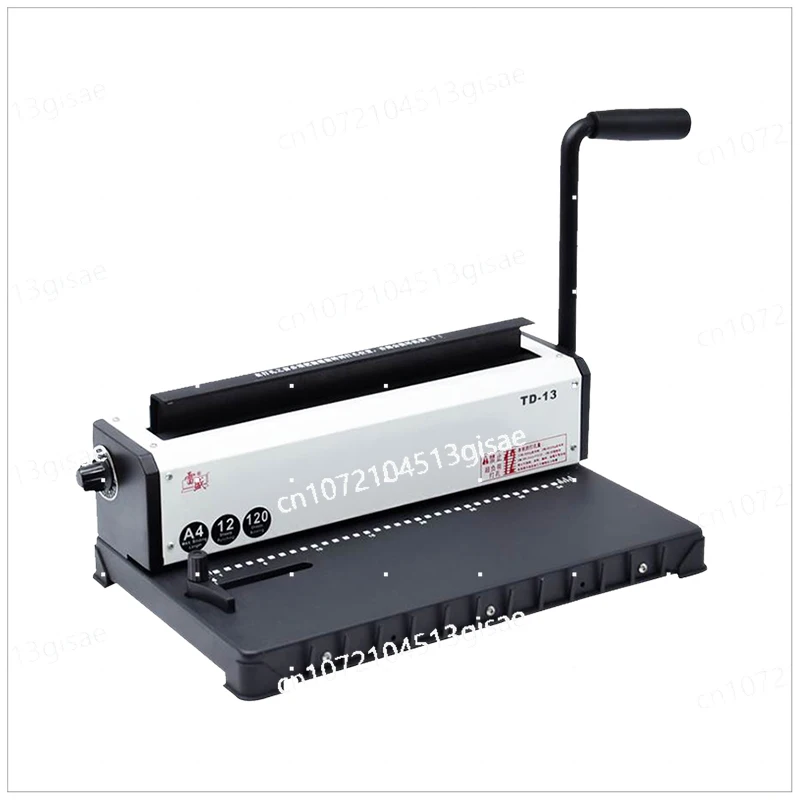 

TD-13 double coil punching and binding machine, 34 hole desk calendar calendar handle ring pressing and binding punching machine