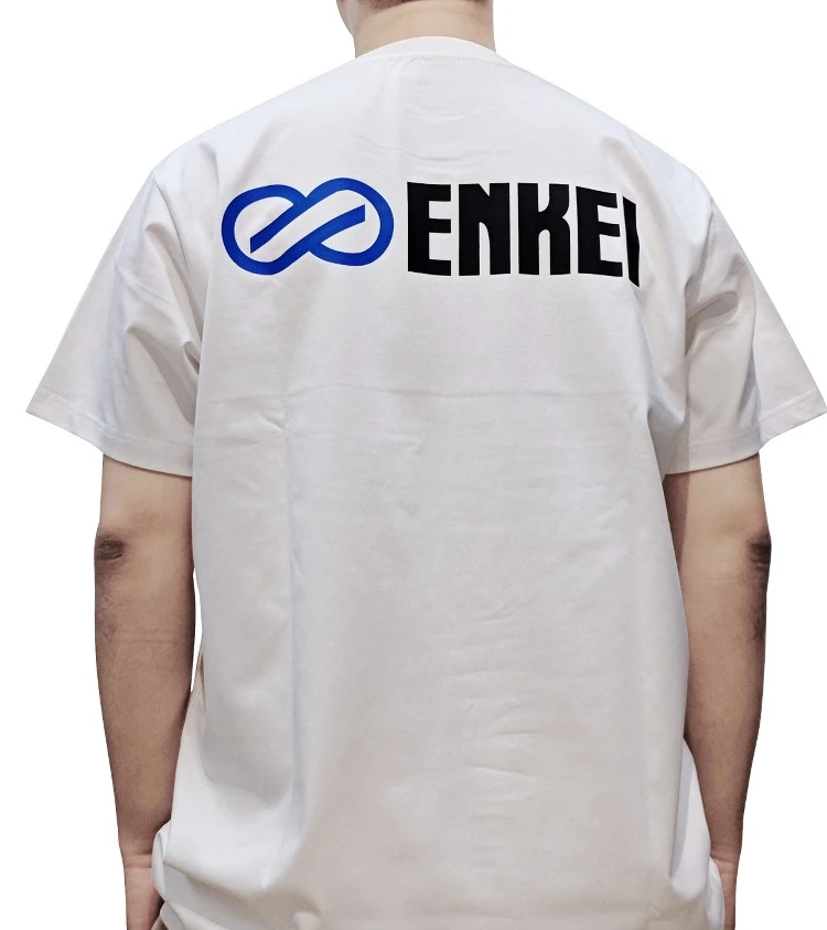 2025 moda ENKEI manga corta cubo de rueda tema luz lejana camiseta llanta de rueda de coche ruedas camiseta cultural JDM ropa deportiva de carreras
