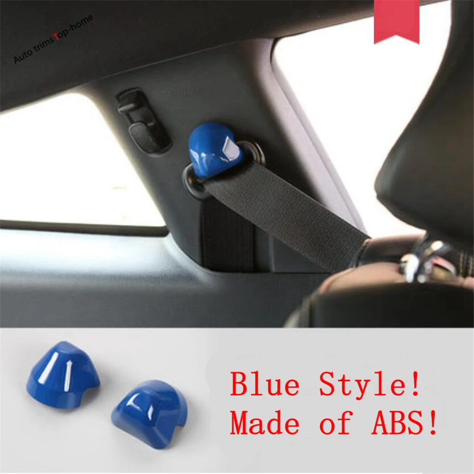 

Car Safety Seat Belt Decoration Cover Trim ABS Fit For Ford Mustang 2015 - 2020 Car Accessories