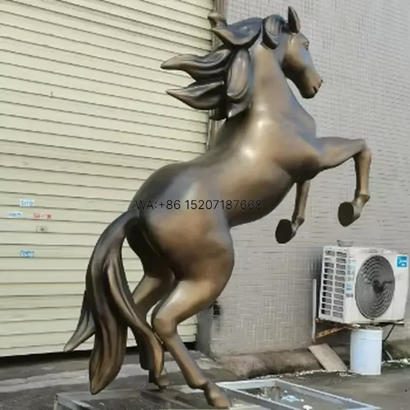 Wmwmnu Custom Life Size Resin Animal Statue Fiberglass Horse Sculpture for Outdoor Decoration