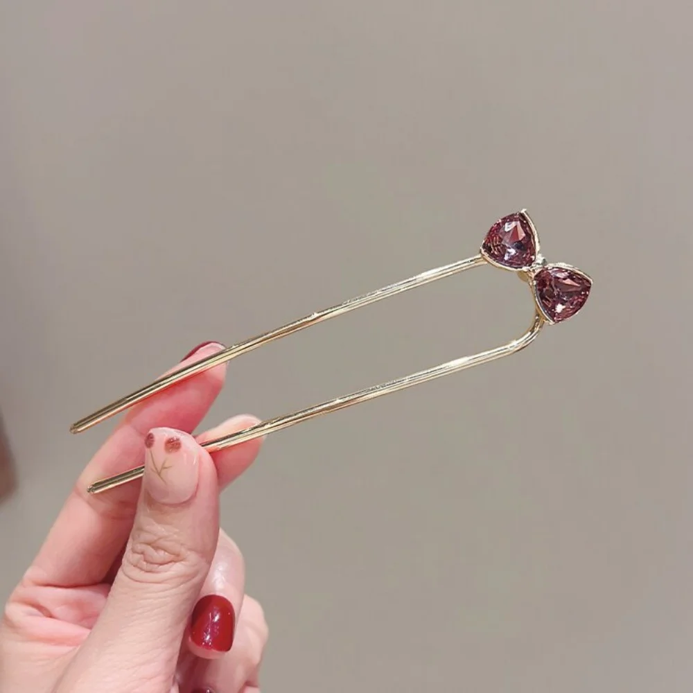 Haarstab im chinesischen Stil für Frauen und Mädchen, Vintage-Haarnadeln, modische U-förmige Haarspangen aus Metall, Haar-Accessoires – Detail 15