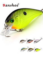 6cm 12g  0.42oz Black Minnow Trout Fishing Baits Hard Floating Wobbler Crankbait Jerkbait Artificial Bass Trout Fishing Lure