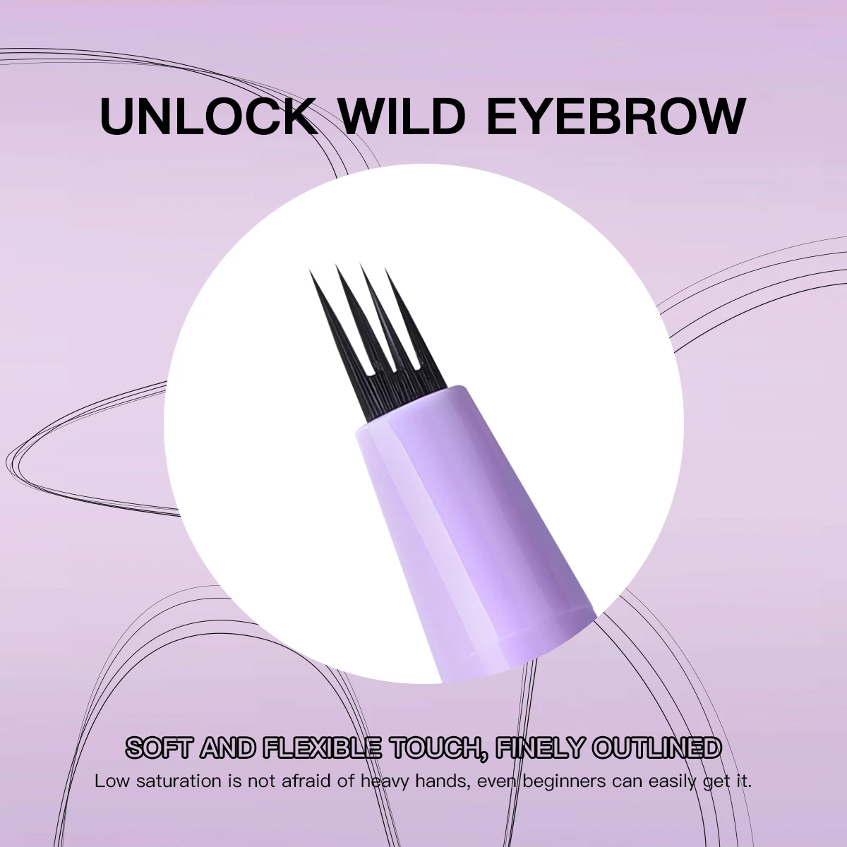 Vierhoekig waterdicht micro-pigment wenkbrauwpotlood - langdurig gebruik