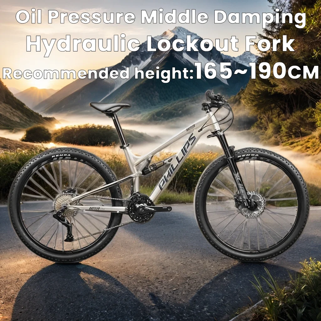 Aluminum alloy soft tail downhill mountain bike Oil pressure disc brake variable speed off-road MTB Bicycle 27.5 inch 30/33Speed