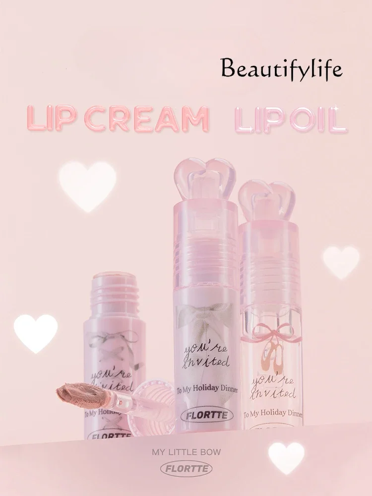 

Beauty Makeup Small Bow Series Milk Cream Lip Cream Lip Mud Matte Enhance Temperament