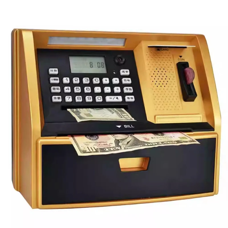 Large Password Box Piggy Bank~ATM Deposit and Withdrawal Machine, Oversized Piggy Bank with Lock, Friends Children's Gift