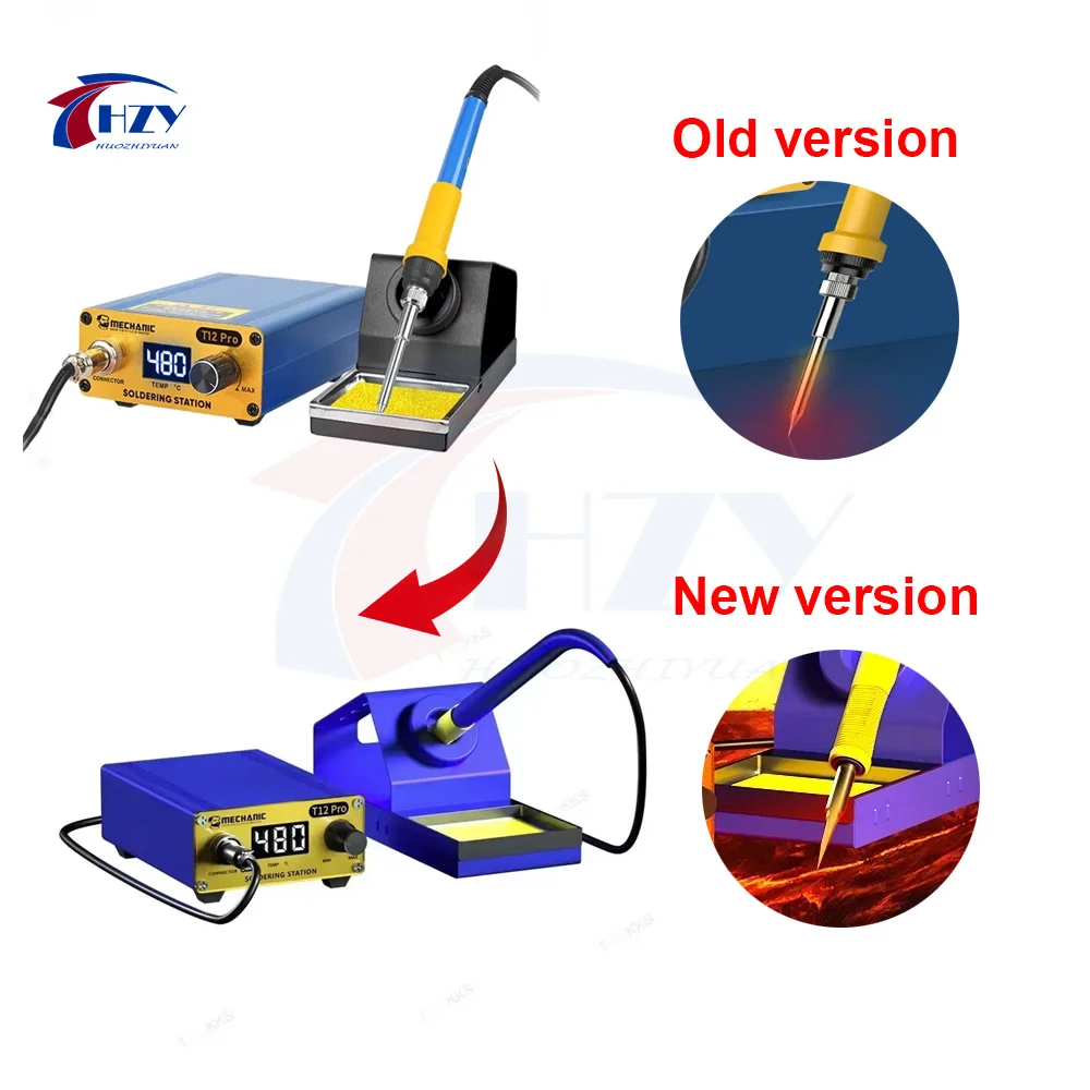 MECHANIC T12 Pro LED Digital Display Soldering Station Electric Soldering Iron Fast Heating Intelligent Anti-Static Thermostat