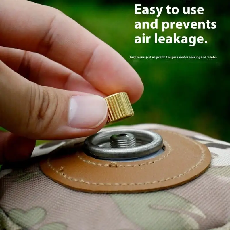 1Pc Flat Gas Tank Anti-leak Plug Liquefied Gas Connection-Line Blocking Cap Gas Tank Cap Outdoor Camping Stove Cap