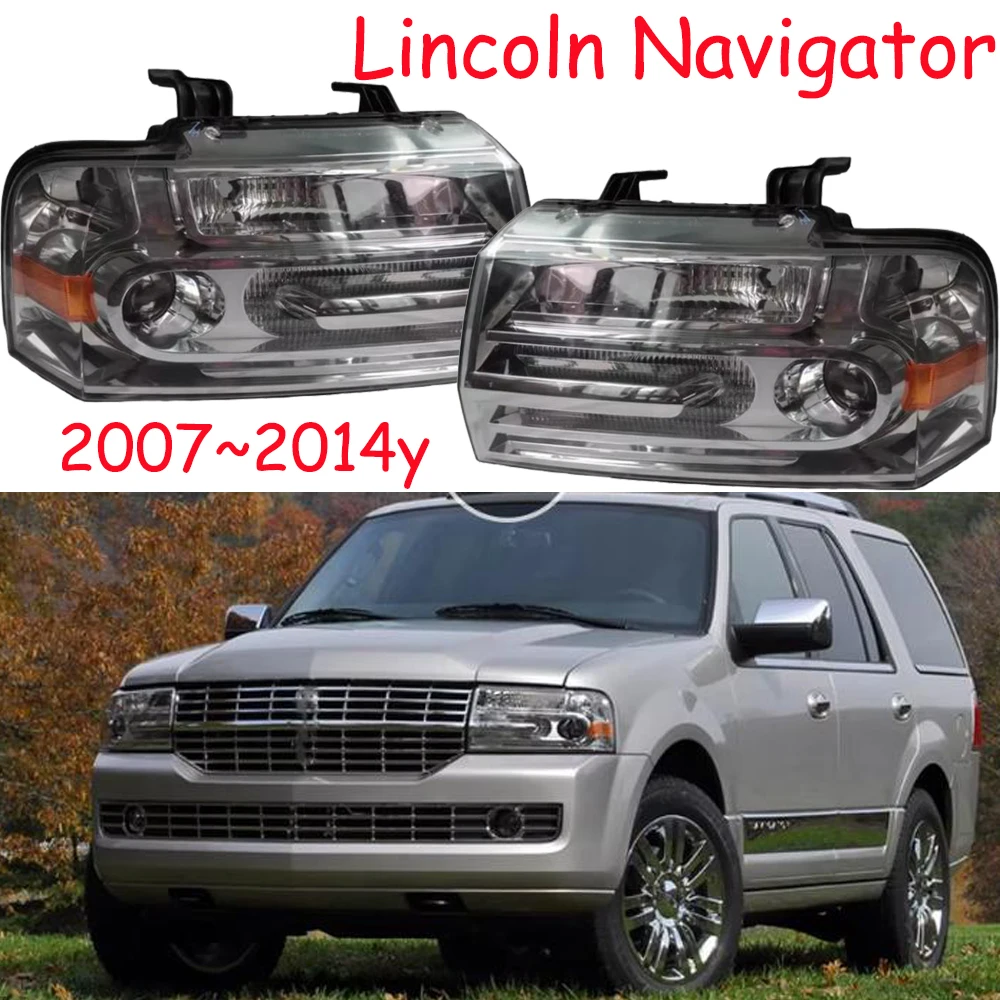 

1 шт., автомобильный бампер, фара для Lincoln Navigator, авто 2007 ~ 2014 лет, автомобильные дневные ходовые огни, головной свет