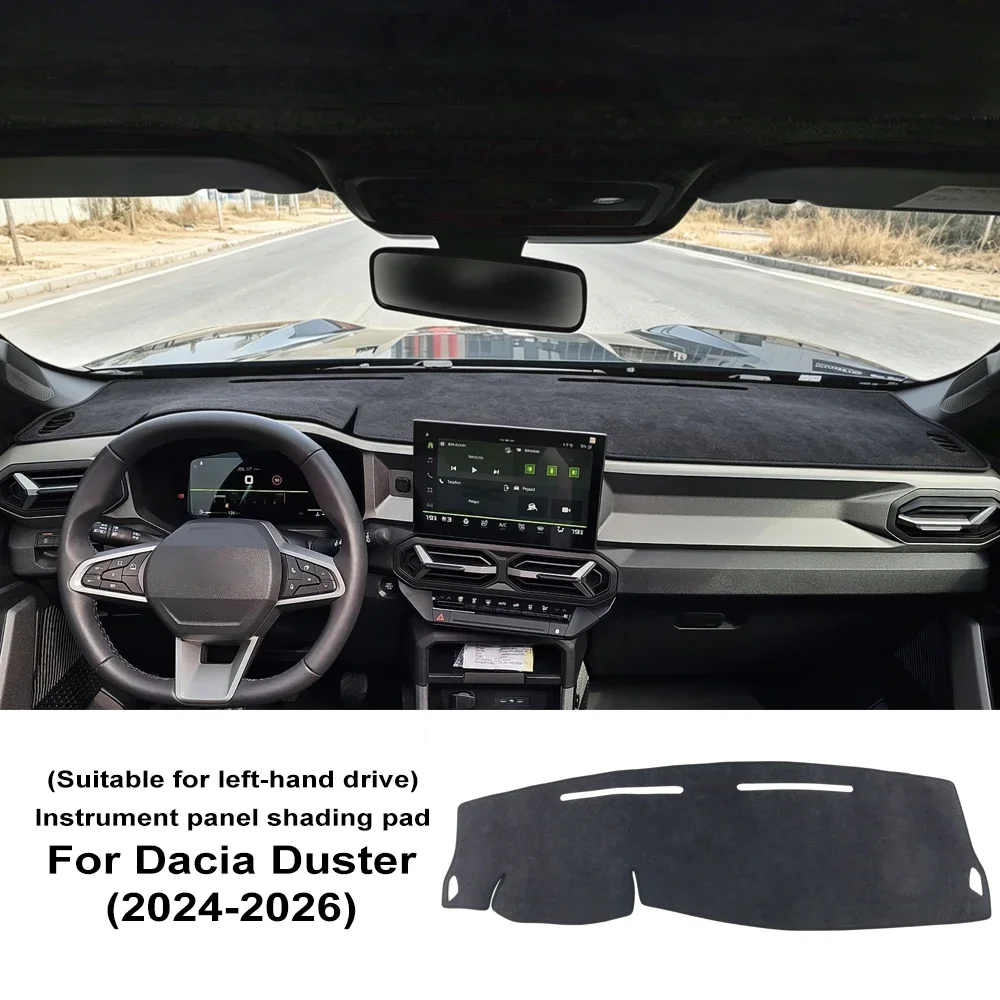 Car Dashboard Cover Flannel Mat Avoid Light Pad for Dacia Bigster 2025 2026 Accessories For Dacia Duster 3 2024 2025 2026 Accs