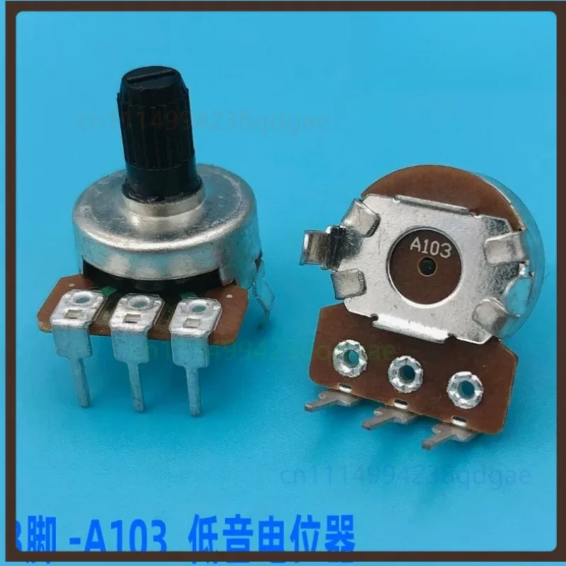 For Edifier E2200 Computer Speaker Volume Potentiometer A103 Single Row 6Pin A10K Bass 3Pin Adjust Knob Repair Parts