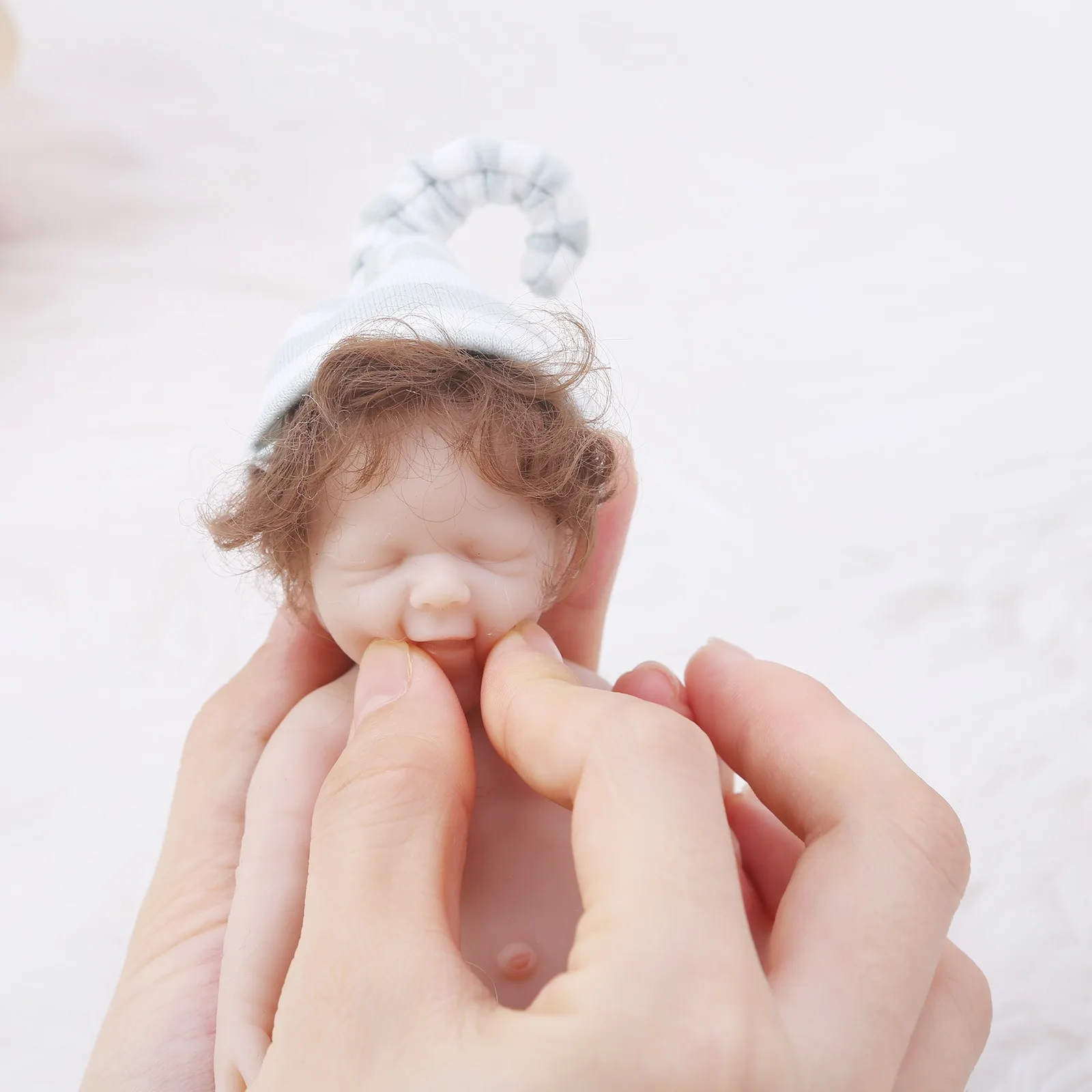 

6-дюймовая силиконовая имитация всего тела, мягкая кукла реборн, эластичная карманная кукла, детская праздничная игрушка в подарок W-006X