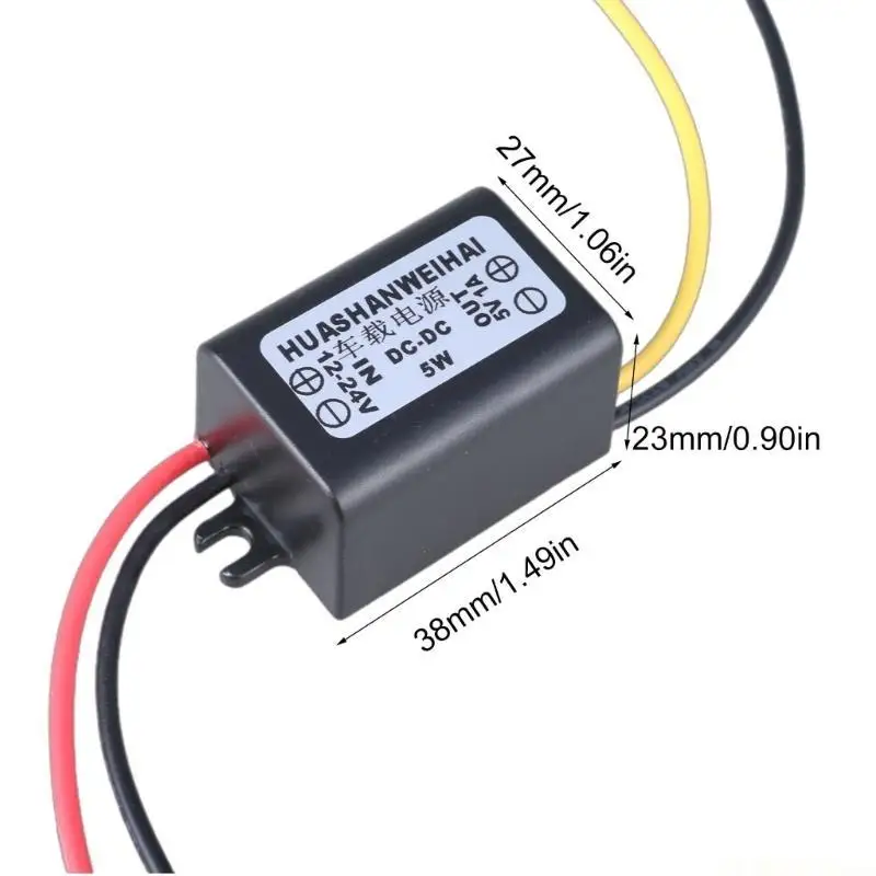 E56B Step Down Converters Module 12V to 5V 3A Regulator for 5V Clock Thermometer