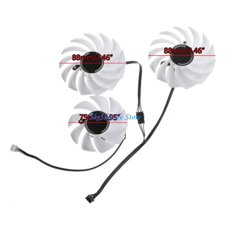 E65E COLOTULL IGAME 88MM 4PIN COLOR GPU مراوح لـ RTX3060/3070/3080/3060TI #6