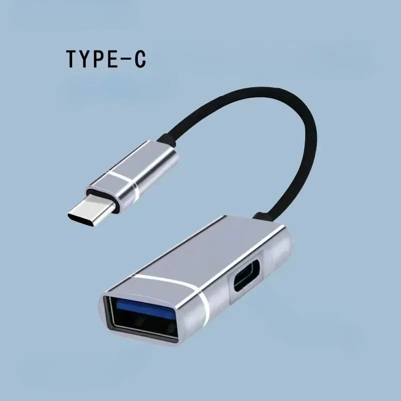 

Многофункциональная док-станция 2 в 1, адаптер USB-концентратора типа C к USB3.0 + порт зарядки PD, OTG-кабель для ноутбука