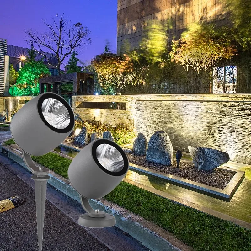 

AC220V LED COB Garden Lighting 10W 20W 30W Outdoor Spike Lawn Lamp Waterproof Lighting Led Light Path Spotlights IP65 waterproof