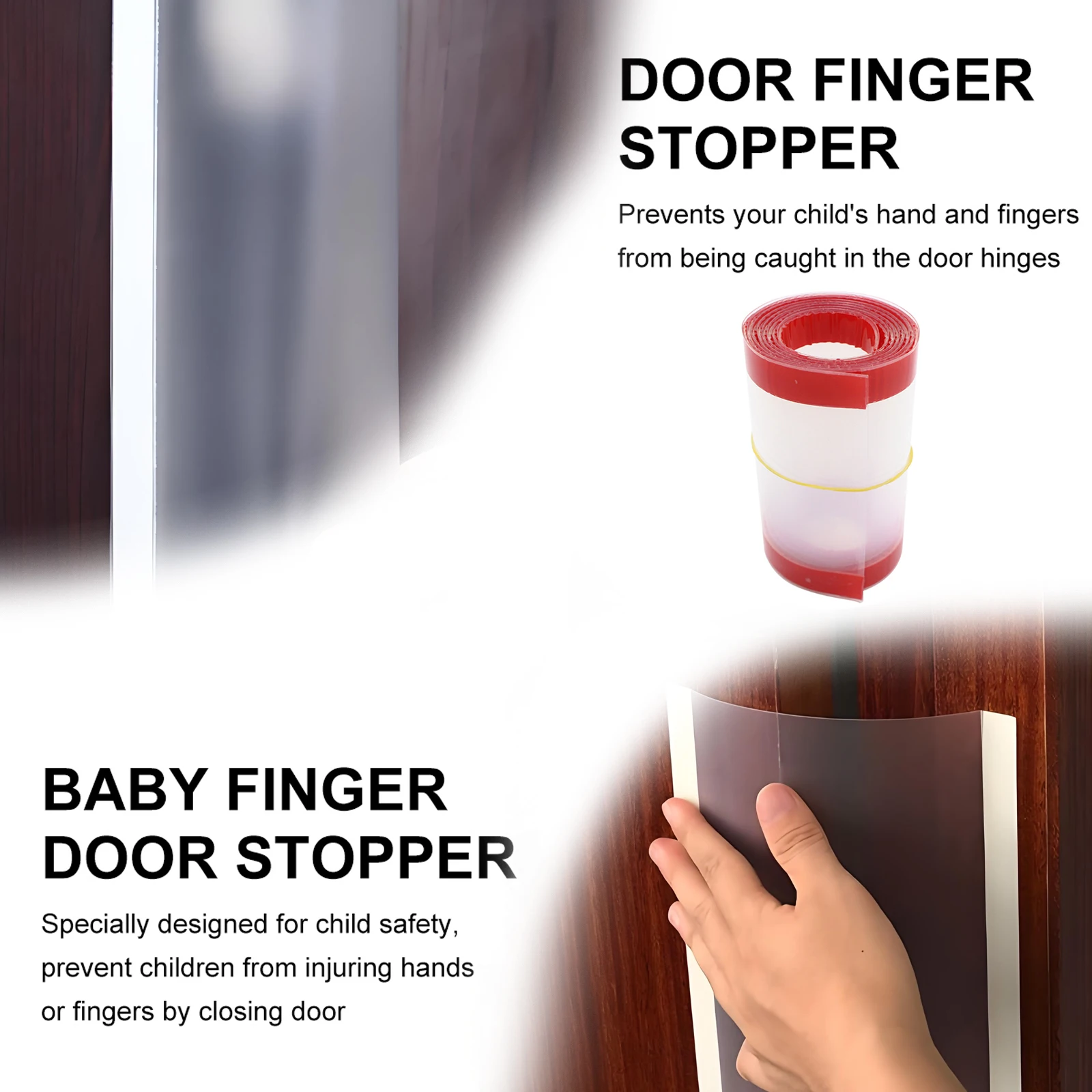 

Anti Clip Safety PP Material Child Covers Durable Flexible Cabinet Closet House Doors Baby Safety Guard