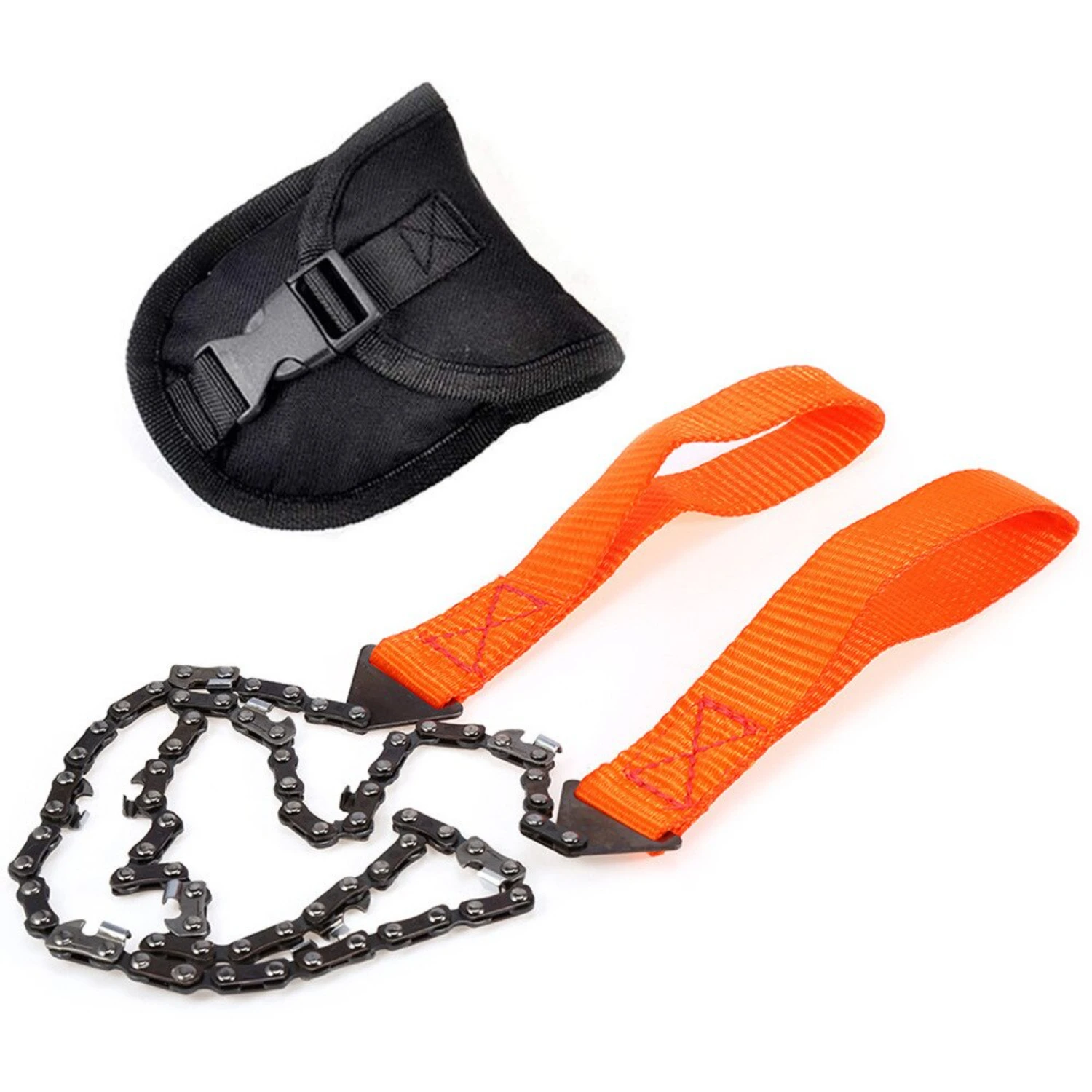 11 Teeth Outdoor Portable Hand-drawn Wire Saw Field Mountaineering Life-Saving Chain Saw Tool Multi- Saw Chain Pocket