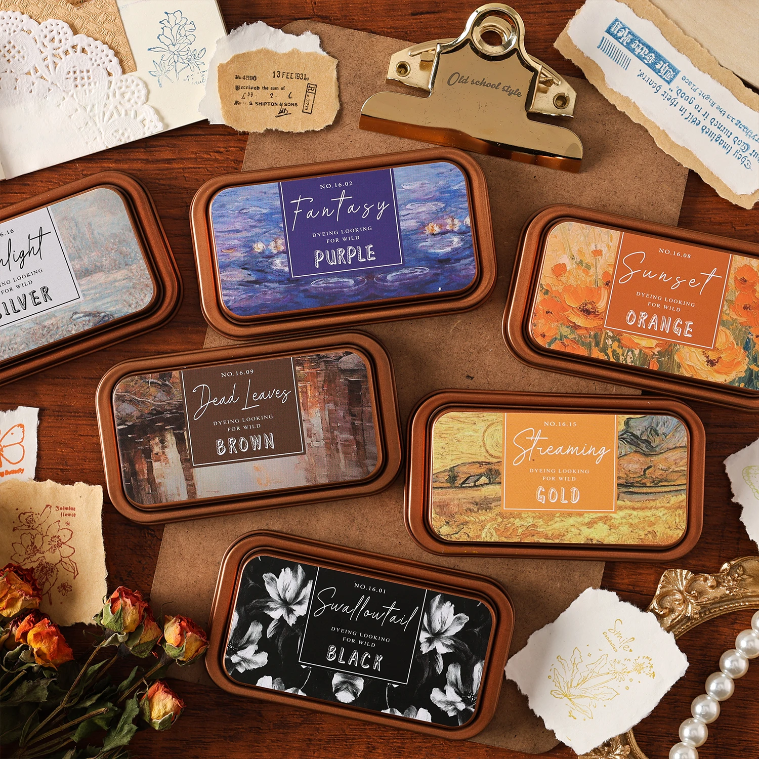 12 لون لطيف ختم الحبر النفط القائمة الحرف Stamps الأحبار ل المطاط Stamps النسيج سجل القصاصات الزفاف ديكور بصمة ختم