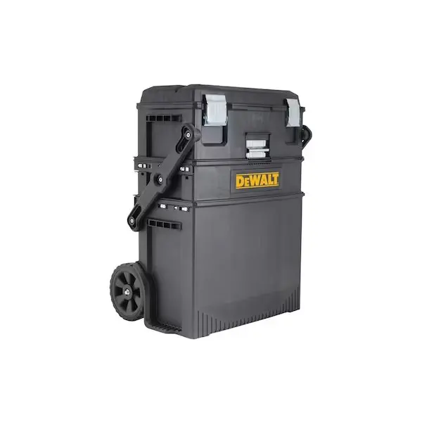 Mobile Work Center, Plastic, Black, 29 in W x 16-1/2 in D x 22 in H