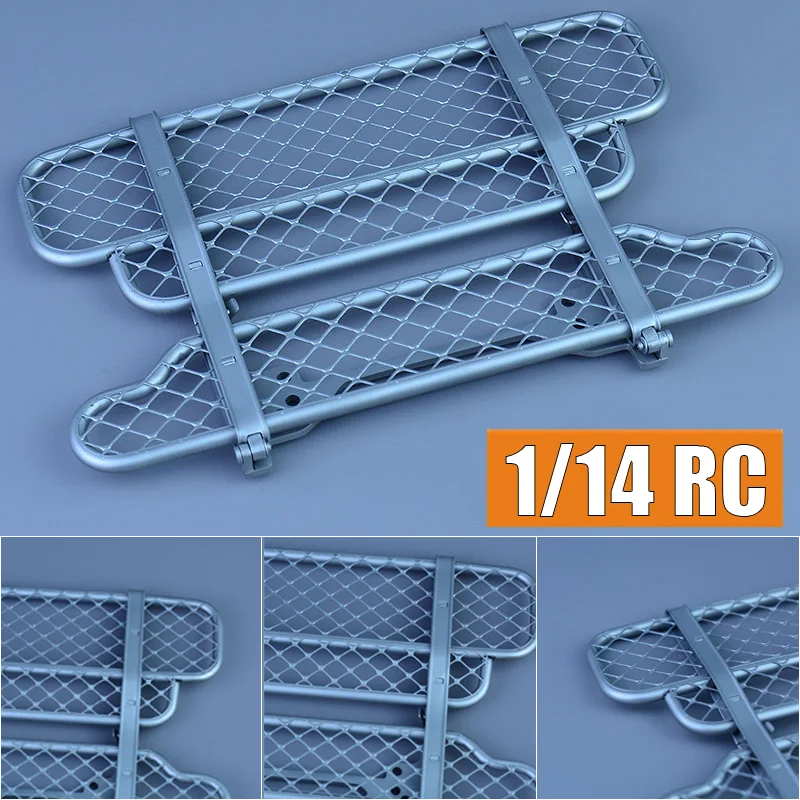 

Metal Simulation Front Bumper for 1/14 Tamiya RC Truck SCANIA R620 R470 R730 Car Upgrade Accessories