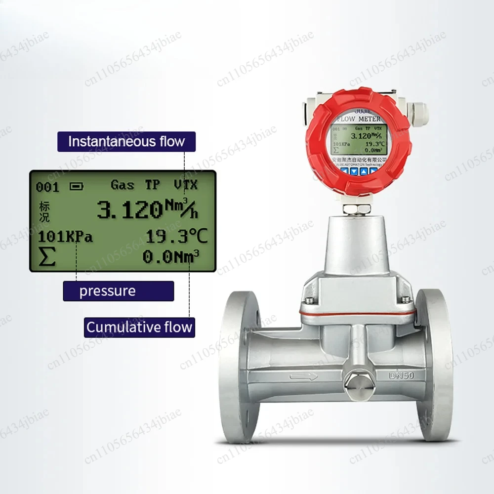 Meter Biogas LPG Flowmeter flow meter with built-in temperature and pressure compesation