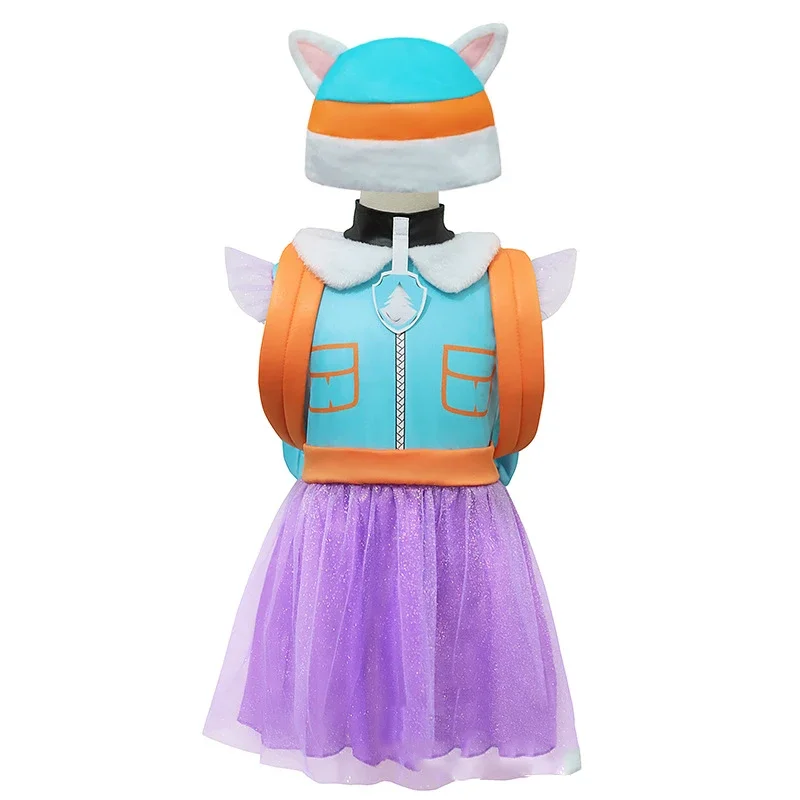 Fantasia Husky Dog Halloween Dress Up Costume para meninas, Purim, Everest, Crianças